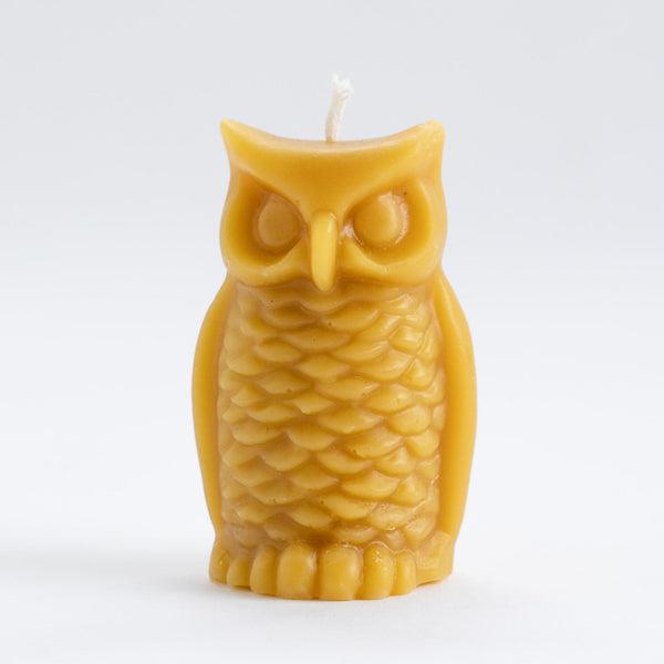 Owl Beeswax Candle